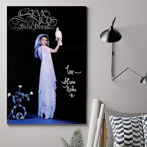 Ockxin Stevie Nicks Fleetwood Mac Poster Singer Rock Band Music Posters for Room Aesthetic Canvas Wall Art Bedroom Decor12x18inch(30x45cm) thumbnail 6