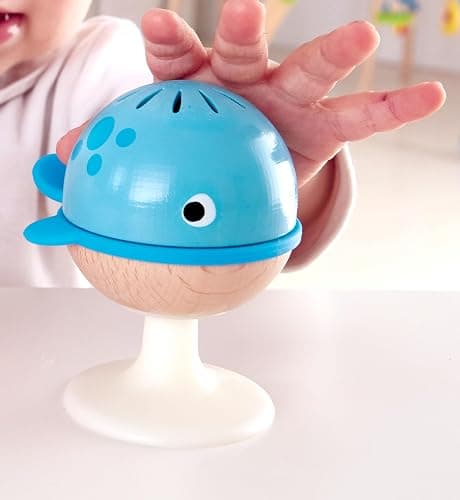 Rattle Set, Hape “Stay-Put” 3 Sea Creatures with Individual Sounds, Teether Details and Suction Pads. 0+ Months thumbnail 7