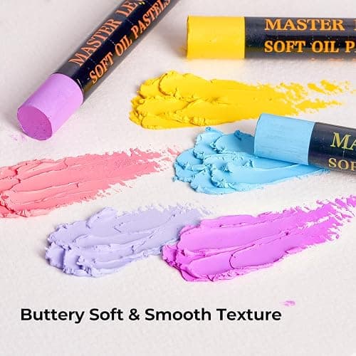 LIGHTWISH Professional Oil Pastels, 77 Floral Theme Colours Soft Oil Pastel | (78 Count Including 2 White Sticks), Smooth High Lightfast Pastels for Artists Students Beginners, Premium Art Gift Box thumbnail 4
