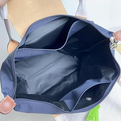 Women's Nylon Tote Bag, Large Capacity Waterproof Shoulder Bags, Spacious Handbag with Metal Zipper & Compartments thumbnail 7