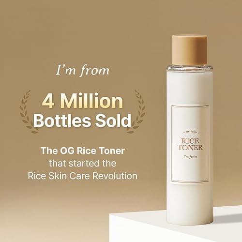 I'm from Rice Toner, Milky Toner for Glowing Skin, Korean Rice, Glow Essence with Niacinamide, Hydrating for Dry, Dull, Combination Skin, Vegan, Fragrance Free, Glass Skin 5.07 Fl Oz thumbnail 2