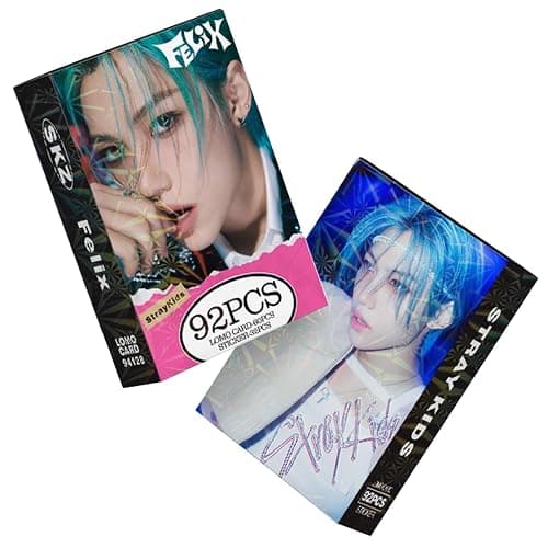 KPOPBP Stray Kids Photocards 60 PCS SKZ Rock Star Album Photo Cards with 32 PCS Stickers KPOP Gift Lomo Cards Merch for SKZ Boys and Girls (Felix) thumbnail 4