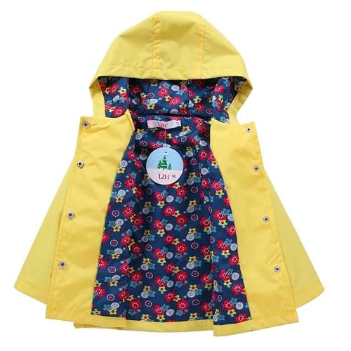 LZH Girl Baby Kid Waterproof Hooded Coat Jacket Outwear Suit Raincoat Hoodies with Pants thumbnail 3
