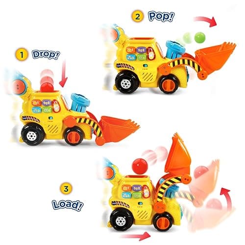 VTech Pop-a-Balls Push & Pop Bulldozer - English Version thumbnail 4