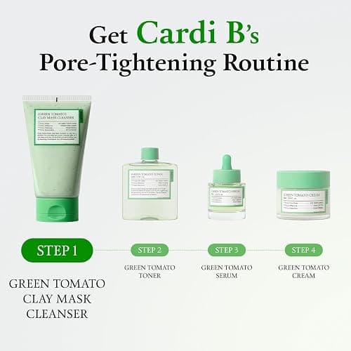 FULLY Green Tomato Clay Mask Cleanser, Cardi B’s Pore Mask Pick for 2-Minute Pore Detox, Blackhead & Sebum Control, 49% Green Tomato Extract, Vegan Fragrance-Free Korean Skincare, 4.05 fl oz thumbnail 8