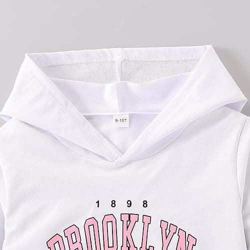 Voxikodex Girls Cute Clothes 3 Piece Cropped Hoodie + Cami Top + Cargo Pants Winter Spring Outfits for Teen Girls Size 7-14Y thumbnail 6