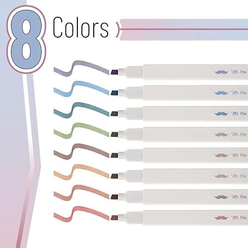 Mr. Pen- Aesthetic Bible Highlighters No Bleed Through Assorted Color | 8 pcs, Cute Highlighter for Journaling Supplies and School Accessories, Bible Highlighters and Pens No Bleed thumbnail 2