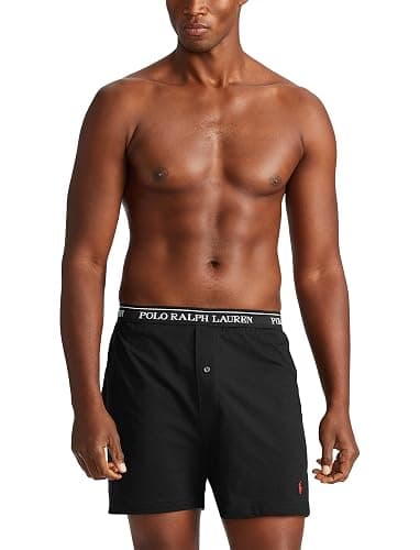 POLO RALPH LAUREN Men's Classic Fit Cotton Knit Boxers, 3 Pack thumbnail 4