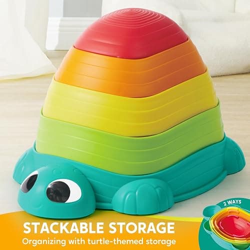 JOYIN 5 Pcs Turtle Balance Stepping Stones, Kids Turtle Path Jumping Stones, Toddler Obstacle Course Coordination Game Toys Indoor or Outdoor Play for Kids Aged 3+ thumbnail 4