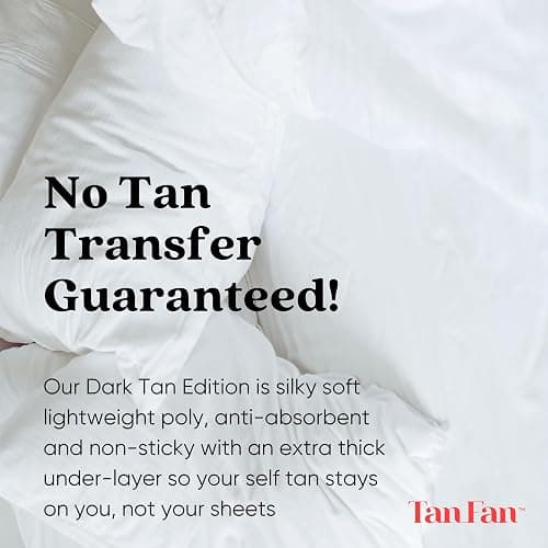 Tan Fan Self Tan Sleep Sac for Dark Tanners – Stop Fake Tanner Staining Sheets Overnight - Thicker Underlay Sleep Sac for Ultra Dark Spray or Lotion - Lightweight, Cooling thumbnail 4