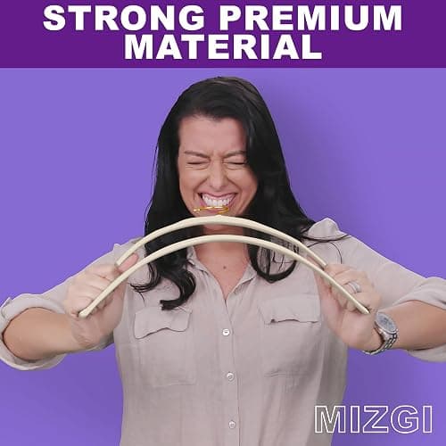 MIZGI Ivory Velvet Hangers 60 Pack,Premium Gold Clothes Hangers Non-Slip Felt Hangers,Sturdy Ivory Hanger Heavy Duty Coat Durable Suit Hanger for Space Saving, No Flocked Marks thumbnail 4