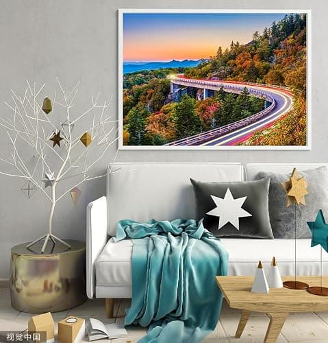 2 Pack 1000 Pieces for Jigsaw Puzzles for Adults, Fall Autumn Nature Landscape Scene Challenging Puzzle Perfect for Family Activity Game Nights Gifts(Glade Creek Gristmill & Blue Ridge Parkway) thumbnail 4