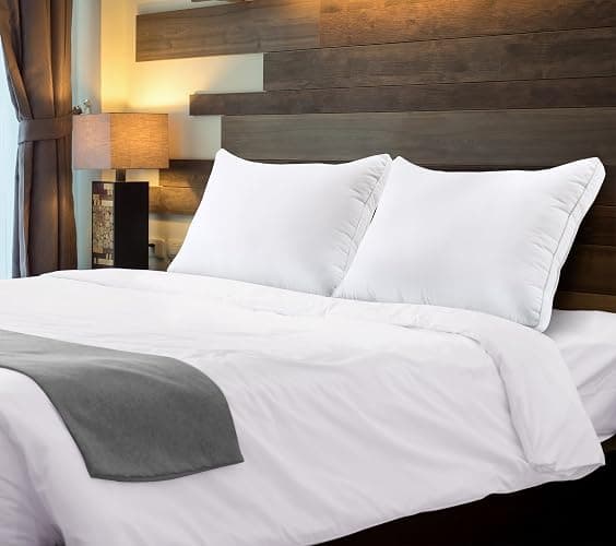 Utopia Bedding Bed Pillows for Sleeping Queen Size (White), Set of 4, Soft & Fluffy Pillow with Down Alternative Filling, Cooling, Hotel Quality, Gusseted Pillow for Back, Stomach or Side Sleepers thumbnail 2