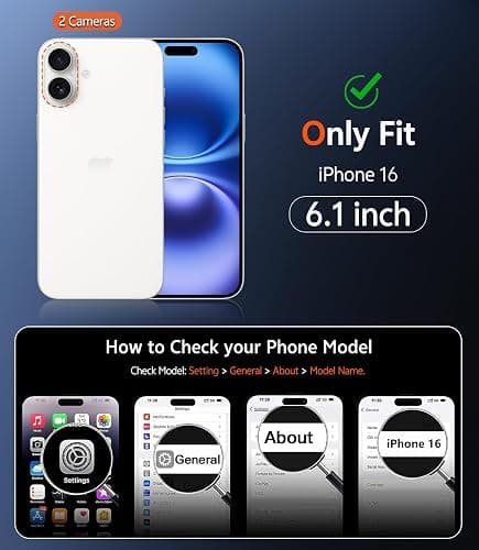FNTCASE for iPhone 16 Case Clear: Magnetic Phone Cases Compatible with Magsafe Slim Anti Yellowing Military Grade Drop Protection Rugged Shockproof Protective Transparent Cell Cover (D-Pink) thumbnail 2