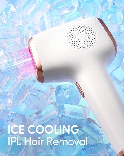 Epilatore Luce Pulsata di Ghiaccio a Casa 999.999 Flash IPL Indolore 9 Energia Livelli Depilatore Luce Pulsata per Viso,Corpo,Schiena,Gambe,Linea thumbnail 2