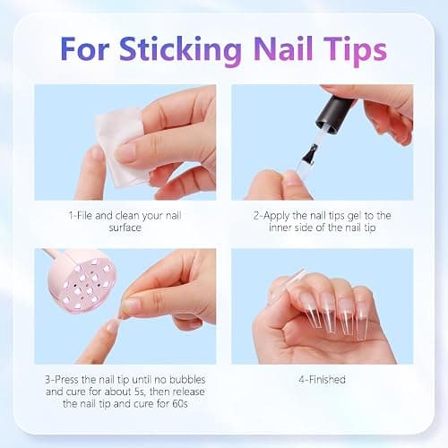 Makartt UV LED Nail Lamp - Gooseneck UV Light for Gel Nails Cherie Cordless USB 39mW/cm² Gel Lamp with 4 Times & Auto Sensor Professional Fast Flash Curing Polish Nail Art thumbnail 9