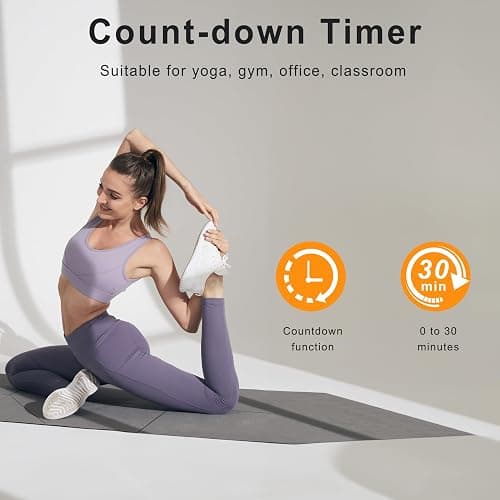 JALL 16" Large Digital Wall Mount Clock, Count Down Timer, Alarm, Big LED, 8 RGB Color, DST, Temperature for Living Room Classroom Desk, Xmas, Birthday Gift for Senior Mom Dad (White Shell, 16 inches) thumbnail 4