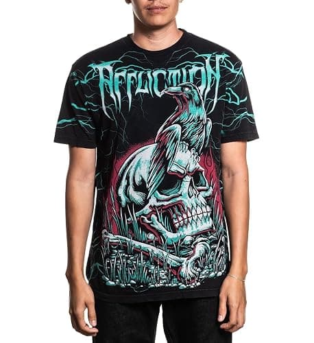Affliction Men's Core T-Shirt, Short Sleeve, Graphic Print Design T-Shirts - Image 1