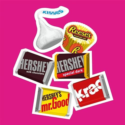 HERSHEY'S Miniatures Assorted Chocolate Candy Party Pack, 30 oz (Pack of 2) thumbnail 9