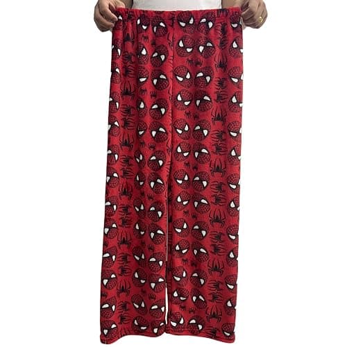 Fpvcqnm Halloween Kawaii Pajamas Pants Flannel Casual Sleep Spider Pajama Pants Cartoon Anime Pajama for Women Men thumbnail 2