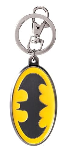 DC Batman Colored Logo Pewter Key Ring thumbnail 3