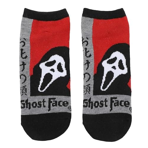 Bioworld Ghostface Character Art Women's 5-Pair Ankle Socks thumbnail 6