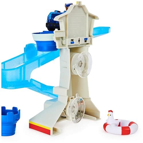 Paw Patrol, Adventure Bay Bath Playset with Light-up Chase Vehicle, Bath Toy for Kids Aged 3 and up thumbnail 4