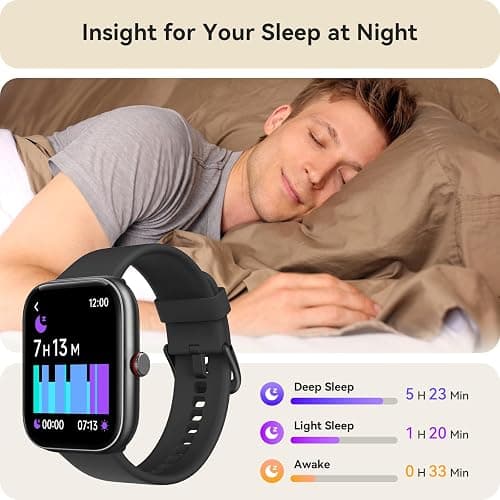 Yoever Smart Watch for Women Men, 1.91" HD Screen with Alexa, Answer/Call | Fitness Tracker with 110+ Sport Modes, Sleep/Heart Rate/SpO2 Monitor, IP68 Waterproof, Compatible for iPhone/Samsung/Android thumbnail 4
