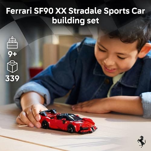 LEGO Speed Champions Ferrari SF90 XX Stradale Sports Car Building Toy for Kids - Building Set W/Ferarri Driver Minifigure for Boys & Girls, Ages 9+ - Gift Idea for Birthdays - 77254 thumbnail 2
