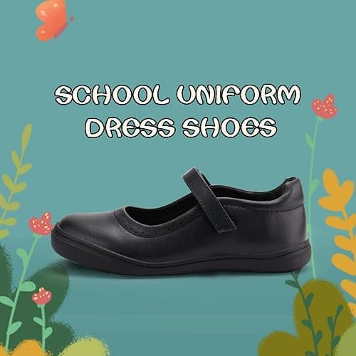 JABASIC Girls Mary Jane Flats School Uniform Dress Shoes thumbnail 4