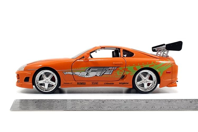 Jada Toys Fast & Furious 1:24 Brian's Toyota Supra Die-cast Car, Toys for Kids and Adults, Orange (97168) thumbnail 6