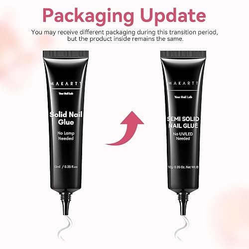 Makartt Press On Nail Glue: No UV Lamp Needed, 20s Air Dry Adjustable for Beginners, Strong Hold, Semi-solid Precise Control, Easy for Press-On Users At-home Application, HEMA-Free for Sensitive Nails thumbnail 6