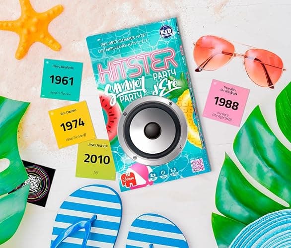 HITSTER - Summer Party - The Ultimate Music Trivia Party Game for Adults and Families - All-Time Playlist with The Greatest Hits - 2 to 10 Players Ages 16+ thumbnail 2
