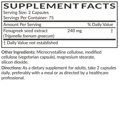 Futurebiotics Fenugreek Extra Strength Supports Overall Good Health & Well-Being, Non-GMO, 150 Vegetarian Capsules thumbnail 6