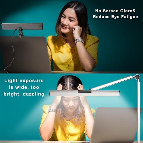 USB LED Streaming Licht 9W LUXCEO,66 Lampenperlen Videolicht,mit Desktop-Stativ&Clip(2500-9000K,CRI 95+) Beleuchtung für Fotostudios,Tiktok,Live-Streaming,YouTube,Videokonferenz thumbnail 2