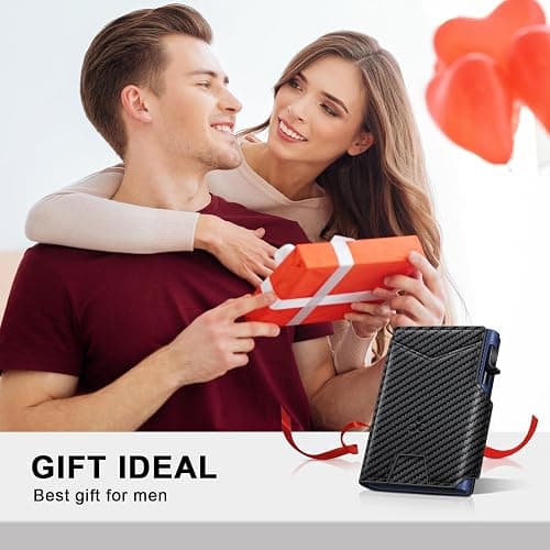Wallet for Men Wallet with Slim Pop Up Card Holder 9-13 Cards, Bifold Minimalist Smart Wallet RFID Blocking Credit Card Holder with ID Window & Stretchable Cash Slot Compact Metal Aluminum Card Case thumbnail 9
