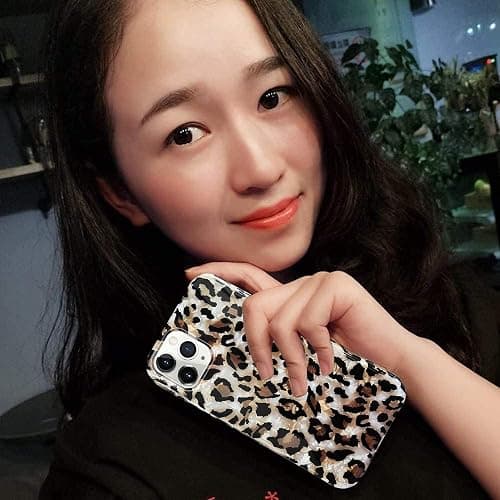 J.west Compatible with iPhone 14 Pro Max Case - Luxury Sparkle Clear Leopard Print Soft Silicone Cover for Girls & Women (6.7" Cheetah) thumbnail 4