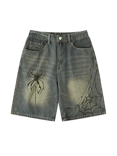 EMMIOL Women Jorts Baggy Jeans Shorts Mid-Low Waisted Denim Y2K Hip-Hop Shorts Summer Hot Short Pants Streetwear thumbnail 6