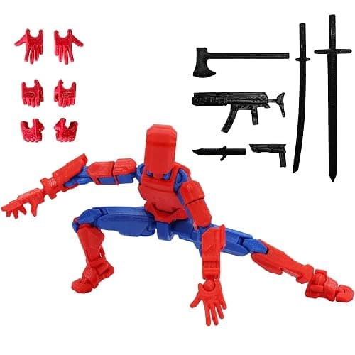 FoxVilla Assembly Completed T13 Action Figure, Titan 13 3D Printed Action Figure, 3D Printed Titan13, Assembled Dummy 13 Lucky 13 Toy Figure - Image 1