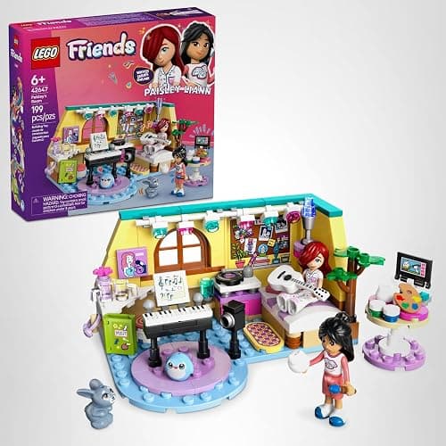 LEGO Friends Paisley's Room Building Toy - Pretend Play Set for Kids, Girls and Boys, Ages 6+ - with 2 Minidolls, Pet Bunny Figure, and Plushie-Style Piece - Gift Idea for Birthdays - 42647 thumbnail 7