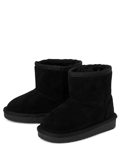 The Children's Place girls Baby Girls and Toddler Classic Ankle Boots, Faux Fur Lined thumbnail 2