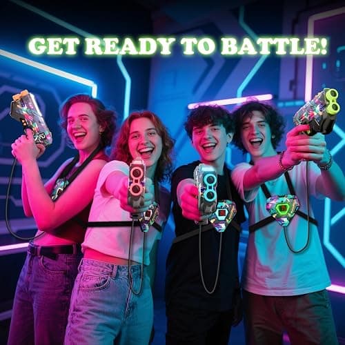 Laser Tag Guns Set of 4, Lazer Tag Game for Kids, Teens & Adults,Fun Outdoor Teenage Game & Activities, Gift for Teenage Ages 8 9 10 11 12+Year Old Boy & Girls thumbnail 2