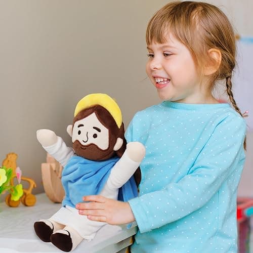 Yelakey 13" Jesus Plush Jesus Stuffed Doll Christian Plushie Doll for Easter Christmas Church Religious Gifts for Kids Adults thumbnail 2