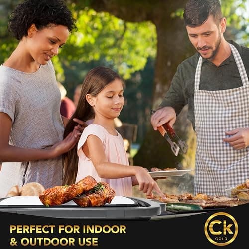 CK GOLD Collapsible BBQ Prep Tub - Includes Cutting Board, LOCKING Lid & Strong Drain Hole for Meal Prep & Marinating | BPA-Free, Food-Grade BBQ & Meat Prep Tubs, Best Grilling Gifts (Black, 8 L) thumbnail 2