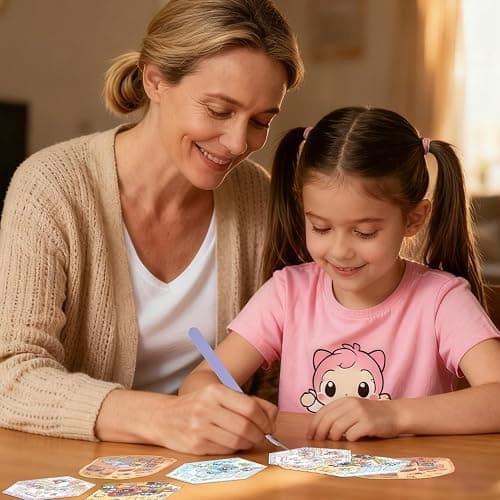 Girls 3D Sticker Scene, 20 Sets DIY Scene Stickers, DIY Sticker Scene, Cute 3D House Stickers for Adult Kids Relief Stress Pass The Time thumbnail 2