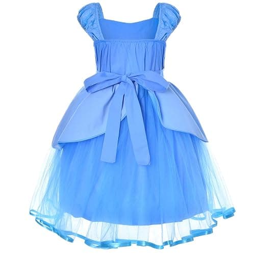 Joy Join Cinderella Costume for Girls | Cinderella Dress with Accessories for Birthday, Halloween Costume, Trick or Trea, Theme Party, Christmas, Role Play thumbnail 4