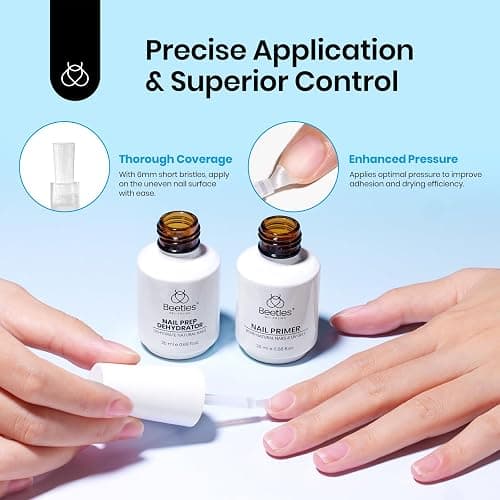 Beetles 20 ml 2Pcs Nail Dehydrator and Primer Set | Large Kit Prep for Acrylic and Gel Nail Polish, Fast Dry, Superior Bonding thumbnail 4