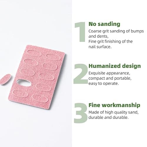 180 Grit Sandpaper Sheets Dual Ended Nail Cuticle Pusher Cuticle Cutter Self-Adhesive Sandpaper for Keratinizer Slant Heads Nail Art Pre Polishing Sandpaper Nail and Foot Salon Home Sandpaper thumbnail 6