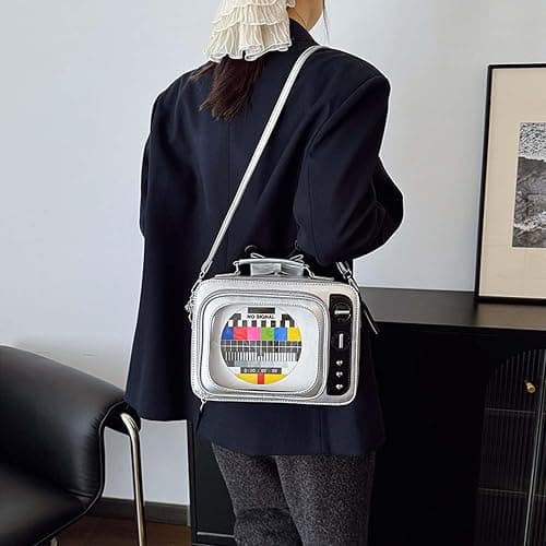 itabag Retro Television Shoulder Bag Clear Windows Anime Display Crossbody Bag for women anime pins display thumbnail 2