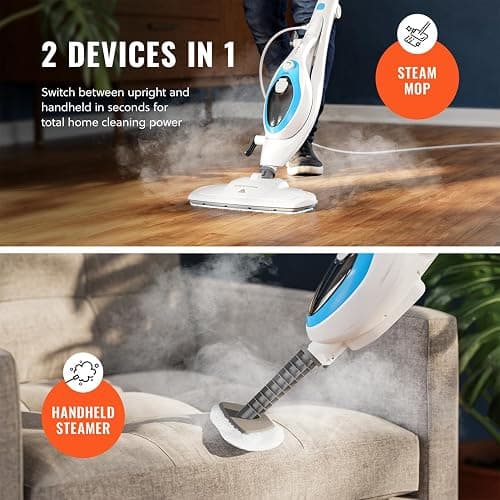 PurSteam 10-in-1 Steam Mop, Floor Steamer with Detachable Handheld Steam Cleaner for Tile, Hardwood Floors thumbnail 2